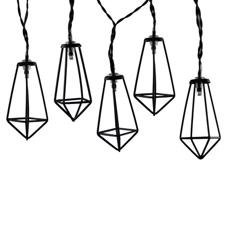 LED-Gartengirlande Batterie 2,1m 2xAA ALBORG Schwarz GOLDLUX (Polux)