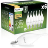 6x LED-Lampe E14 Kerze BA35 5W = 40W 470lm 3000K warmweiß 180° LUMILED