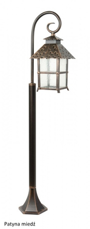 Außengartenlampe LATERNE E27 CADIZ K 5002/2/Z 116cm schwarz Su-Ma