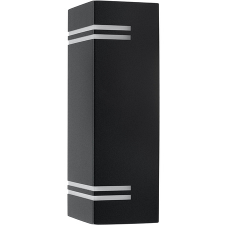 Gartenleuchte NELA Elevation Wandleuchte 2xGU10 IP44 Oben Unten Schwarz