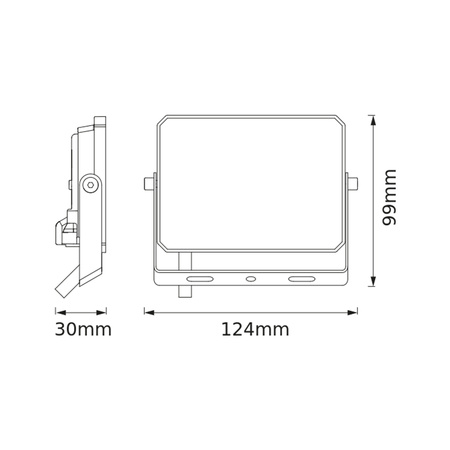 LED-Strahler Halogen-Außenstrahler 20W 3000K 1800lm IP65 FLOODLIGHT LUX OSRAM