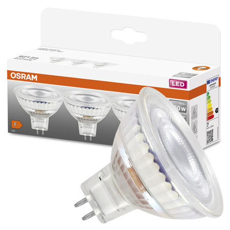 3x LED-Lampe MR16 Reflektor GU5.3 6.5W = 50W 621lm 2700K Warm 12V 36° STAR Osram
