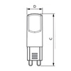 G9 LED Leuchtmittel 2W = 25W 220lm 2700K Warmweiß 300° PHILIPS