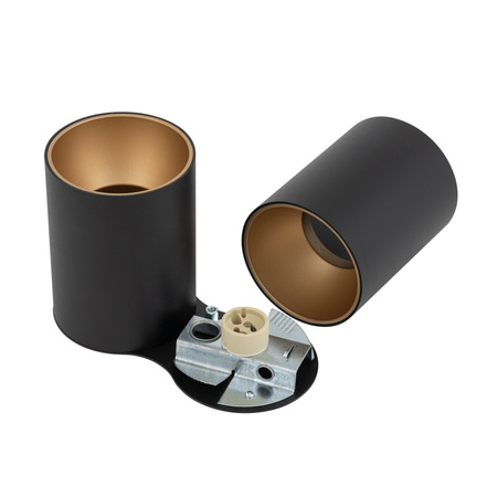 EYE TONE II Deckenleuchten 8087 Nowodvorski Schwarz-Gold 2xGU10 Deckenstrahler Modern