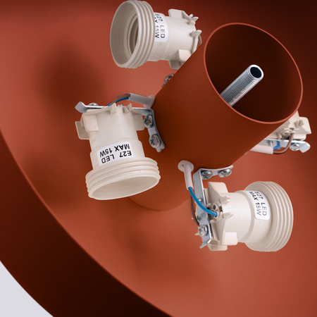 LED Plafond Deckenleuchte 4x E27 Ocker Rot OMIQ Crimson SL.1681 Sollux