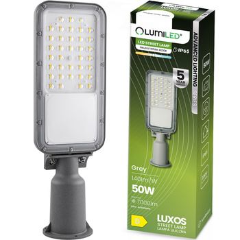 LUXOS LED-Straßenlaterne industrielle Straßenleuchte 50W 7000lm 4000K IP65 fortschrittliche Beleuchtungsserie LUMILED