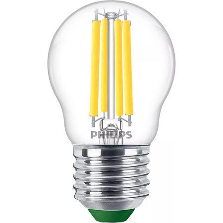 LED-Kugellampe E27 P45 2,3W = 40W 485lm 4000K neutrales Filament PHILIPS ultraeffizient