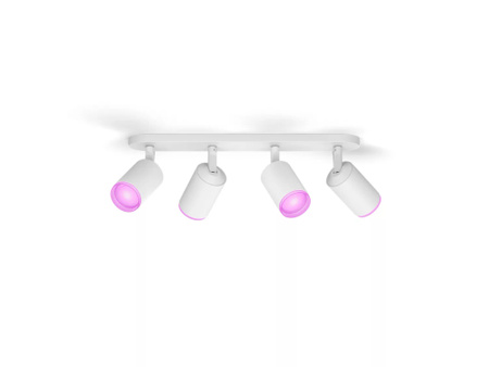 Philips HUE Weiß und Farbe Ambiance Fugato Lampe 4x4.2W Bluetooth Zigbee