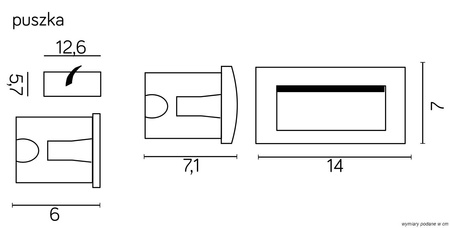 LED-Außeneinbauleuchte für Fassaden Garten Mur-Led M2031 3 W 100lm 3000 K warm Su-Ma