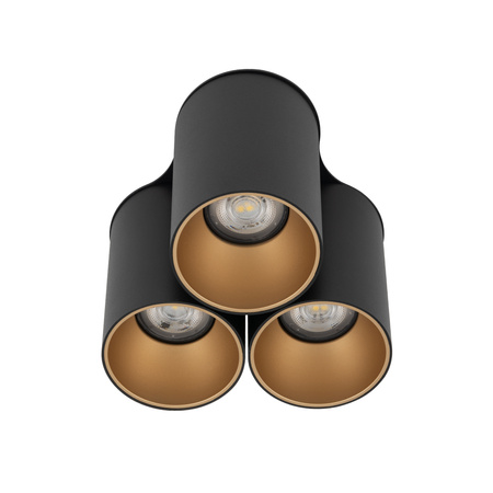 EYE TONE III Deckenleuchten 8092 Nowodvorski Schwarz-Gold 3xGU10 Deckenstrahler Modern