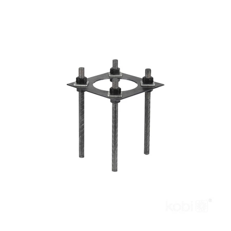 SG 3m Fi 60mm Schwarz Kobi Faltbarer Außenbeleuchtungsmast