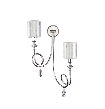 DELFINA Wandleuchte 2xE14 Top Sconce Glamour Silver Jupiter