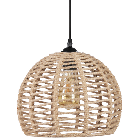 Halbkugel-Deckenhängelampe OTIS IL MIO im Boho-Stil Stahl + Kabel 1xE27 GOLDLUX (Polux)