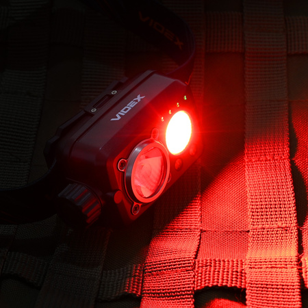 LED wiederaufladbare Stirnlampe 10W 600lm 8 Modi USB-C Wasserdicht IP55 Videx