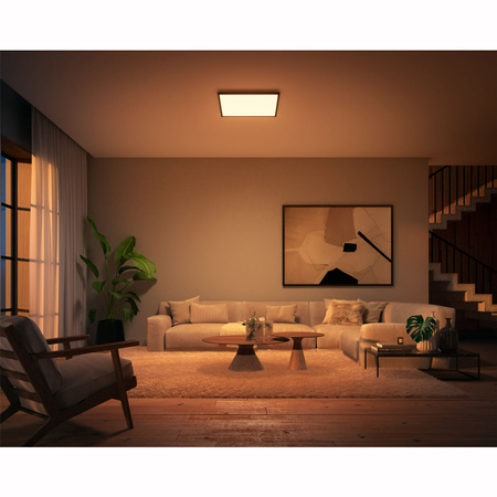LED-Anbaupanel Aurelle Schwarz 39W CCT 60cm PHILIPS HUE Bluetooth + Dimmschalter