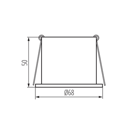SPAG GU10/GU5.3 Runde weiß-goldene Deckeneinbauleuchte KANLUX