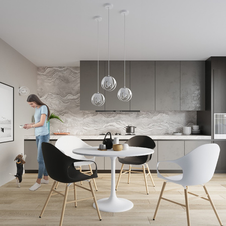 LED-Deckenpendelleuchte TULOS E27 Überhang Weiß SOLLUX