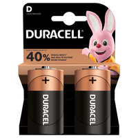 Duracell Basic D LR20 Alkalibatterien Blister mit 2 Stück