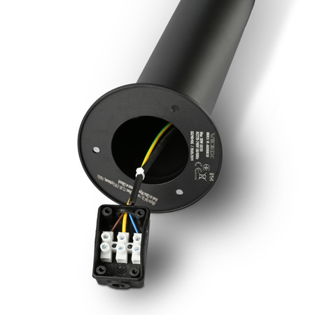 Outdoor Garten Lampe PIPE 60cm IP54 E27 Schwarz Videx