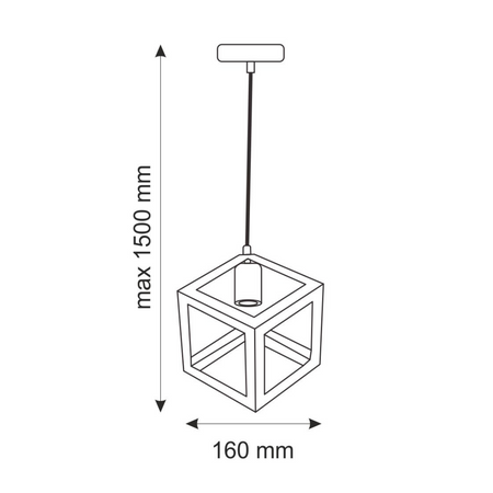 Geometrische IL MIO SWEDEN Deckenleuchte 1xE27 Weiß - GOLDLUX (Polux)