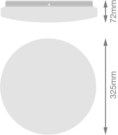 LED 24W 1800lm 3000K IP44 Weiß Essential Ledvance Outdoor Decken- und Wandleuchte