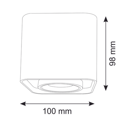 Spot GU10 weiß XENO Sanico Goldlux Anbauleuchte