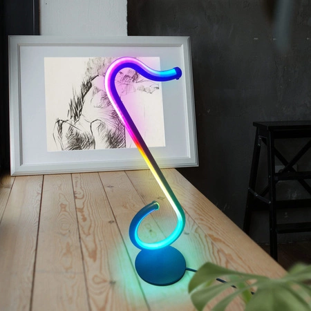 LED Dekorative Tischlampe 15W Schwarz Dimmbar Hinweis Sanico Goldlux