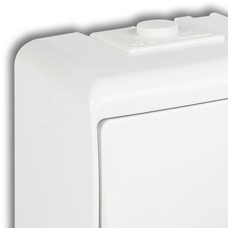 Schalter Treppenschalter Hermetisch Einpolig Aufputz Junior IP54 KARLIK Weiß