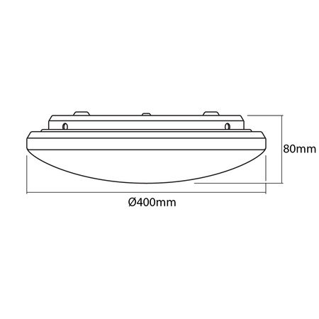 Aufbau LED Deckenleuchten 24W 3000K Warm 40cm rund ORBIS Pure LEDVANCE