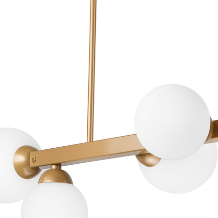 ASTRO Deckenleuchte 6xE27 Glasschirme Kugeln Gold LM-6.161 Lamkur