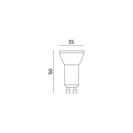LED Leuchtmittel GU10 4W = 30W 320lm 3000K Warm KOBI