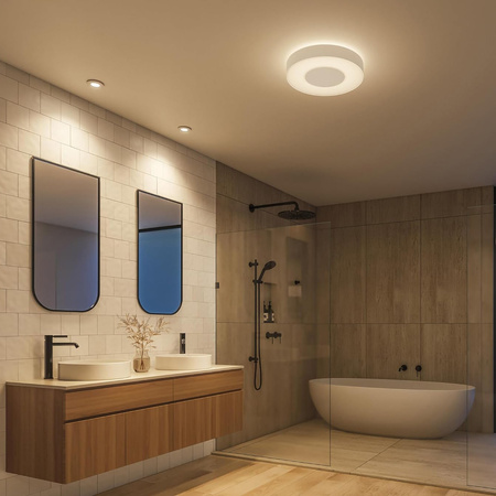 3x Einbau LED Hermetic IP44 Badezimmer Leuchte 4.2W 400lm IP44 Weiß und Farbe Ambiance RGB + TW Weiß Smart SMART Zigbee Bluetooth Xamento Philips HUE