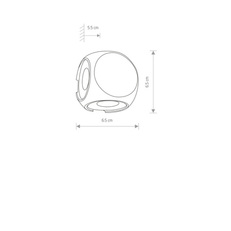 Gartenlampe Wandleuchte PATRAS LED 9115 IP54 4x1W 3000K Schwarz Nowodvorski