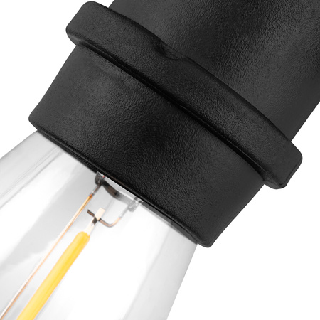 Garten Girlande Outdoor-Lichterkette 10m 10x E27 Glühbirnen 1W 2700K NARCI Lumiled