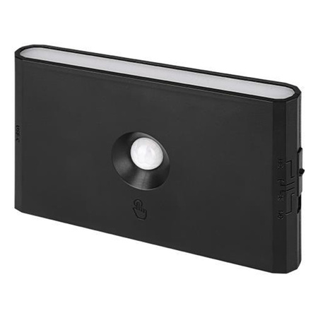 LED Wiederaufladbare Lampe 1W 170lm 3000/4000/6500K CCT 180° mit Bewegungssensor Dimmbar Schwarz Wolf Masterled