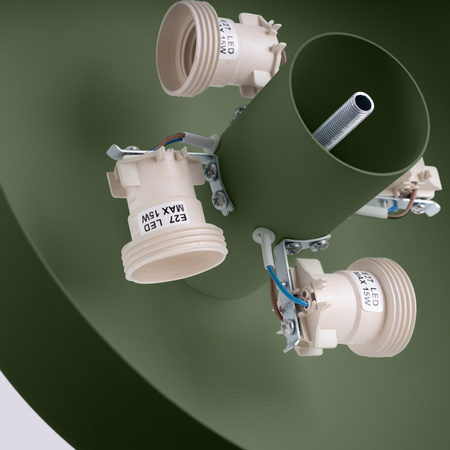 LED Plafond Deckenleuchte 4x E27 Olivgrün OMIQ Crimson SL.1680 Sollux