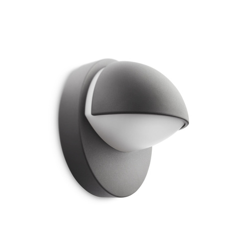 Gartenleuchte LED Wandleuchte JUNE myGarden E27 IP44 Rund Anthrazit PHILIPS