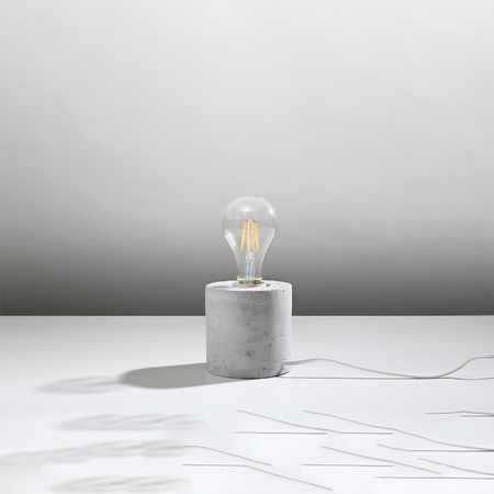 SALGADO E27 Nachttischlampe aus Beton SOLLUX