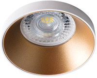 SIMEN MR16 GU10Weiß-goldene Halogen-Deckenleuchte Kanlux