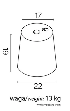 Foundation Outdoor Gartenlampe stehend 19cm 13kg Su-Ma
