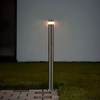 Garten Lichtmast 80cm IP54 3W 300lm 2700k Warm Silber LUKAS Videx