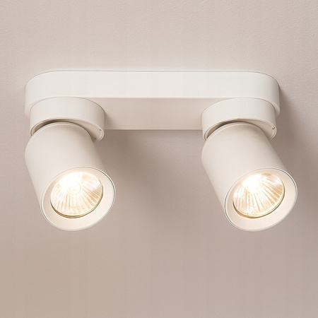 TIMO Decken-/Wandleuchte Wandleuchte Reflektor bewegliche Halogenleuchte 2 xGU10 weißes LVT