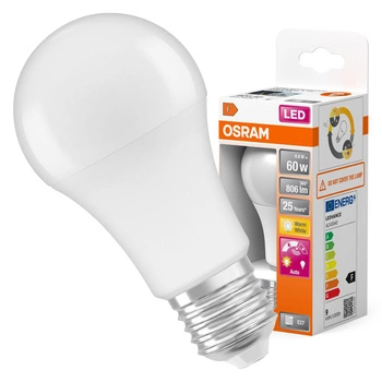 LED Lampe A60 E27 9W = 60W 806lm 2700K Warm 200° OSRAM STAR SENSOR
