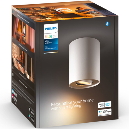 LED Spot Pillar Weiß 4.2W CCT PHILIPS HUE Bluetooth Zigbee Deckenleuchte