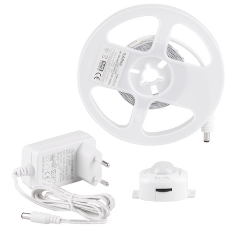LED-Streifen mit Bewegungs- und Dämmerungssensor 8.5W 1020lm 4000K Neutral 220-240V Weiß 2m Sanico Goldlux