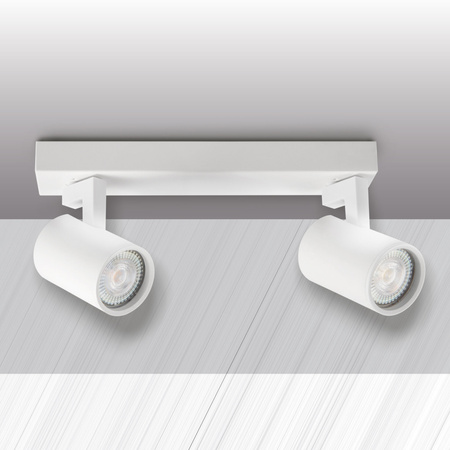 Wand- und Deckenstrahler 2x GU10 Weiß LYNX Sanico Goldlux