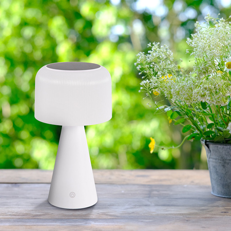 Solar Garden LED Stehtischlampe USB-C 3-farbig dimmbar