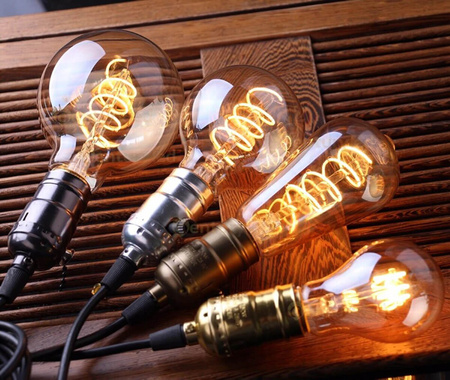 3x LED Lampen E27, Dekorative Glühbirne G95 6W = 50W 420lm 360° 2200K warm Glühfaden Smokey LUMILED