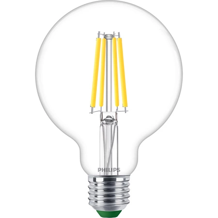 Globe E27 G95 LED Lampen 4W = 60W 840lm 4000K Neutralfaden PHILIPS Ultra Efficient