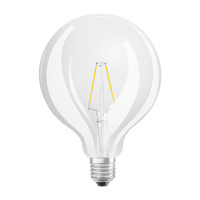 LED Leuchtmittel E27 G125 3W = 25W 250lm 2700K Warm 300° OSRAM STAR Retrofit Filament